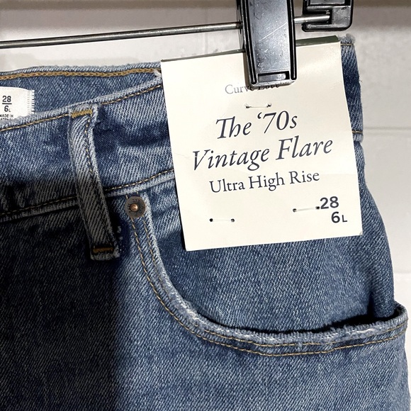 Abercrombie & Fitch 70’s Vintage Flare Ultra High Rise Jeans LONG - Picture 4 of 4